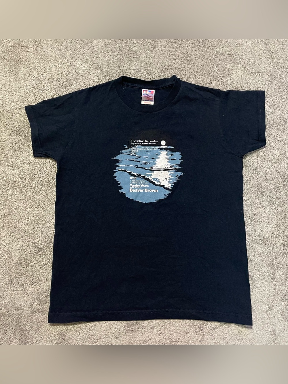 Vintage John Cafferty Beaver Brown Tender Years T Shirt M USA Bayside 90s Rare